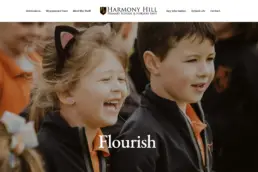 Happy pupils enjoying outdoor school life at Harmony Hill Primary School in Lisburn